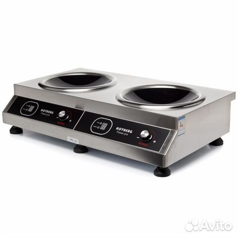 Вок 7 кВт. 2 конфорочная индукционная плита