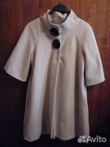 Полупальто весна рукава 3-4 молочно кремовое Полупальто весна рукава 3-4 молочно кремовое