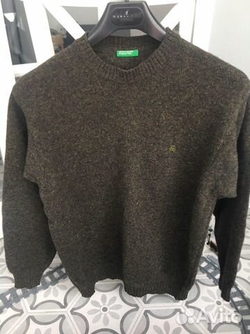 Свитер новый Benetton 100 шерсть