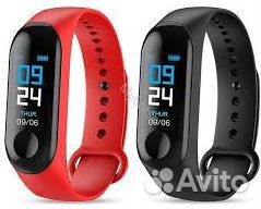 Фитнес браслет Pro Красный Синий Черный