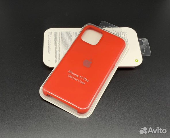 iPhone 11 Pro Silicone Case Чехол Красный Red Про