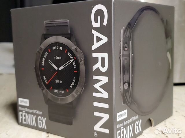 Часы Garmin Fenix 6x Sapphire Carbon 2г офиц.гаран