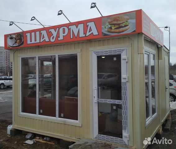 Кафе на базе двух состыкованных блок-контейнеров