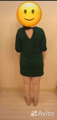 Платье Zara зеленое, размер S