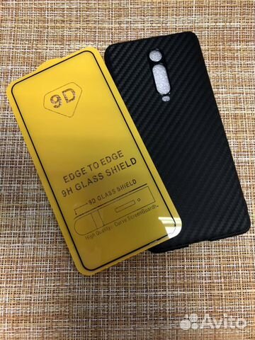 Защитное стекло и чехол Xiaomi Mi 9T (комплект)
