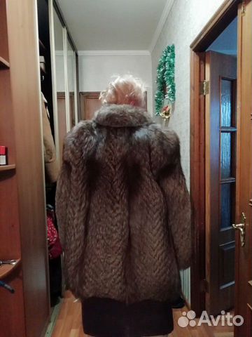 Полушубок из голубого песца