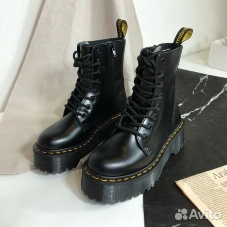 Ботинки Dr. Martens (Мартинс) кожаные осень