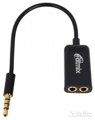 Разветвитель Ritmix RAS-150 jack 3.5-2*jack 3.5, 0