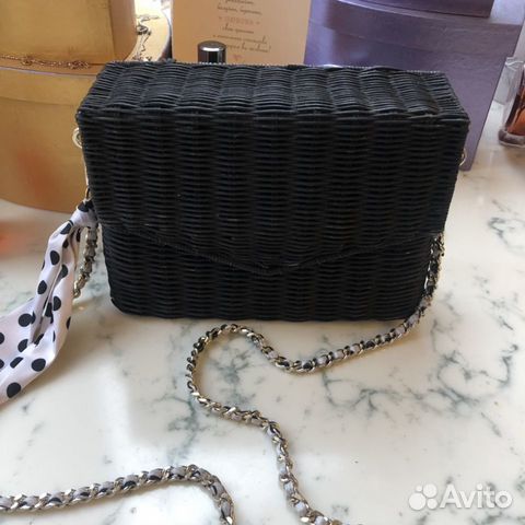 Женская сумка через плечо на цепочке zara плетеная Женская сумка через плечо на цепочке zara плетеная