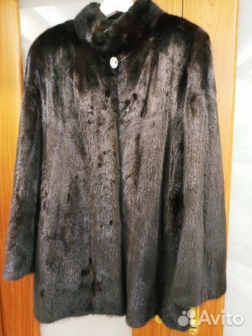 Шуба черная норка 46 размер