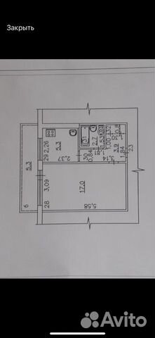 1-к квартира, 29.7 м², 3/5 эт.