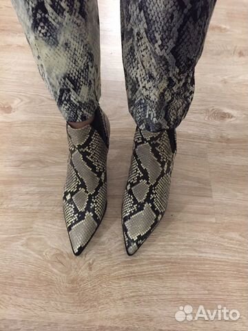 Новые кожаные ботильоны Zara 39 размер Новые кожаные ботильоны Zara 39 размер