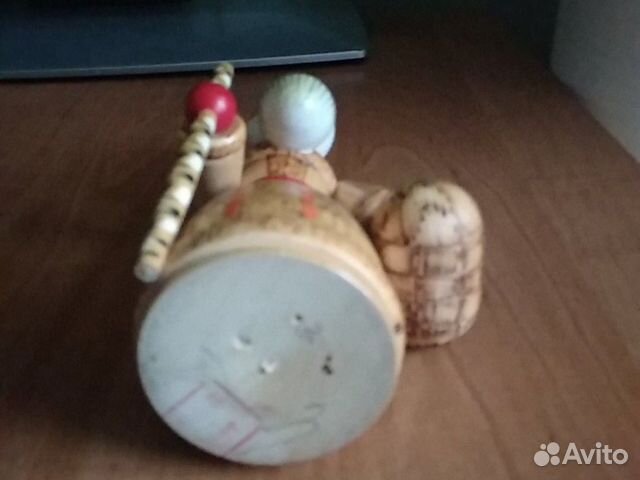 Фигурка грибника деревянная СССР