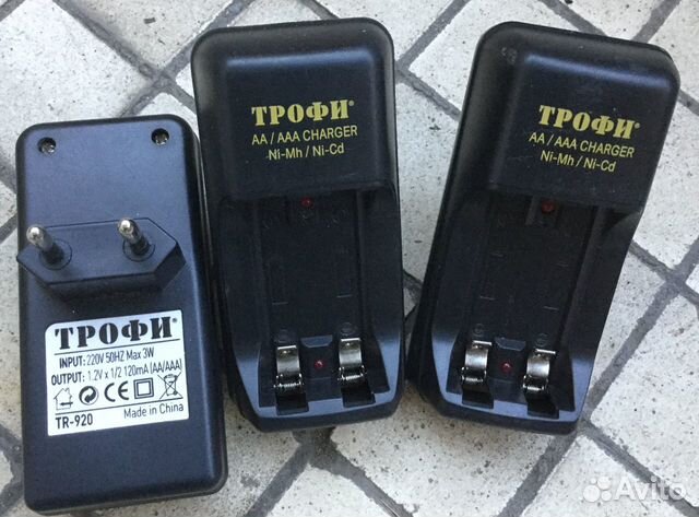 Зарядное устройство трофи аа/ааа Ni-Cd Ni-Mh