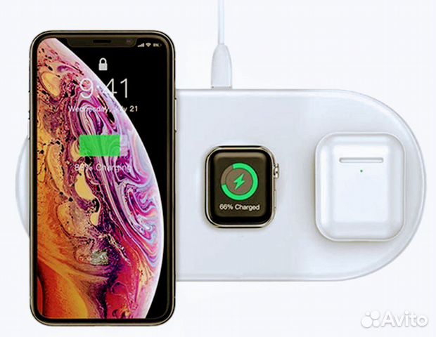 Беспроводное зарядное устройство Baseus Smart 3in1