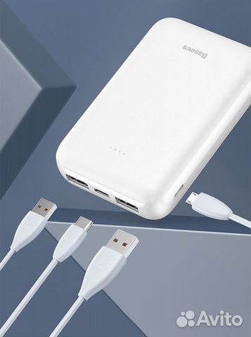 Внешний аккумулятор Baseus на 10000mAh Внешний аккумулятор Baseus на 10000mAh