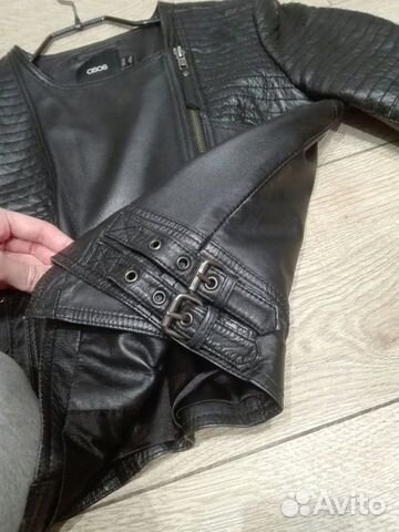 Кожаная куртка ASOS