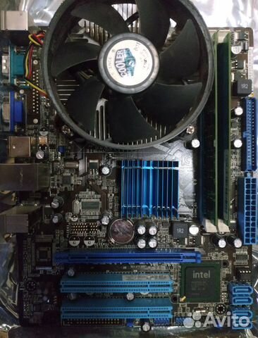 Комплект Intel E8400 + Asus p5g41t-m lx2+Cooler