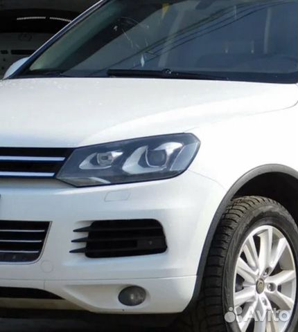 Стекло фары Volkswagen Touareg Фольксваген Туарег