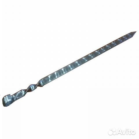 Широкий шампур из нержавейки