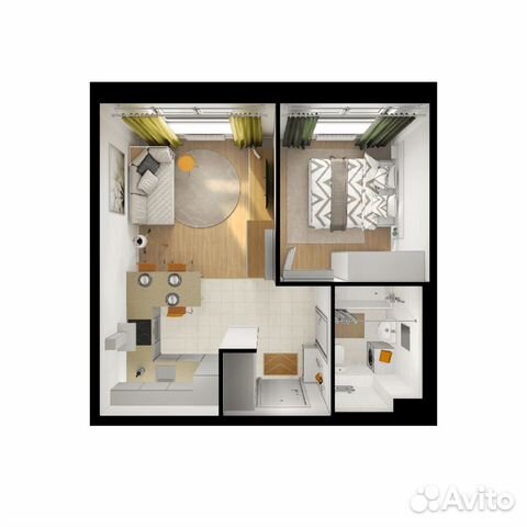 1-к квартира, 37.7 м², 2/25 эт.