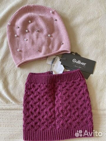 Шапка и шарф-снуд Gulliver новое, Reima манишка Шапка и шарф-снуд Gulliver новое, Reima манишка