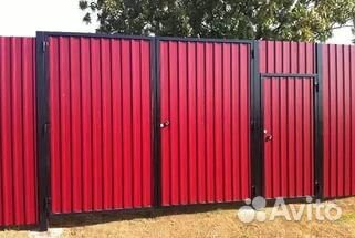 Заборы из профнастила, обшивка домов, строительств