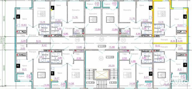 1-к квартира, 40 м², 4/8 эт.