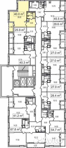 1-к квартира, 40 м², 2/25 эт. 1-к квартира, 40 м², 2/25 эт.