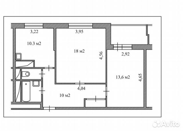 2-к квартира, 55 м², 15/15 эт. 2-к квартира, 55 м², 15/15 эт.