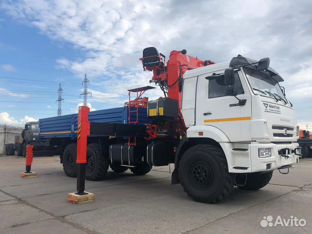 Камаз 43118 борт с Kaglim 2056 и буром тнвд язда