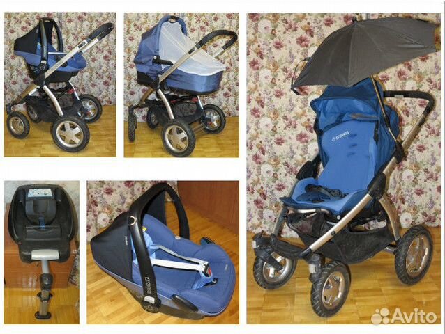Коляска maxi cosi mura 3в1 (максимальный комплект)