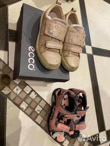 Кеды и сандали Ecco для девочки