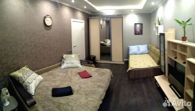 

1-к. квартира, 45 м², 2 кровати