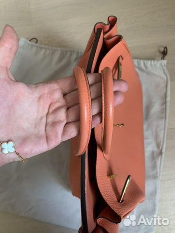 Сумка Hermes birkin 40 персиковая