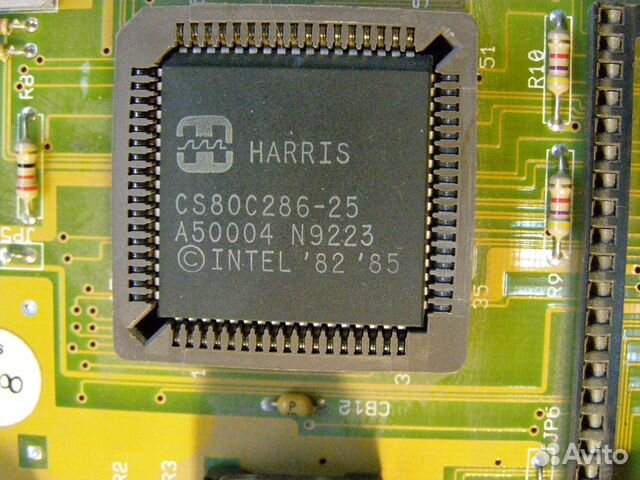 Материнская плата 286 Harris 25MHz M-209 ilon USA Материнская плата 286 Harris 25MHz M-209 ilon USA