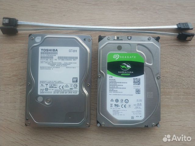 Жесткие диски на 1 и 2 TB