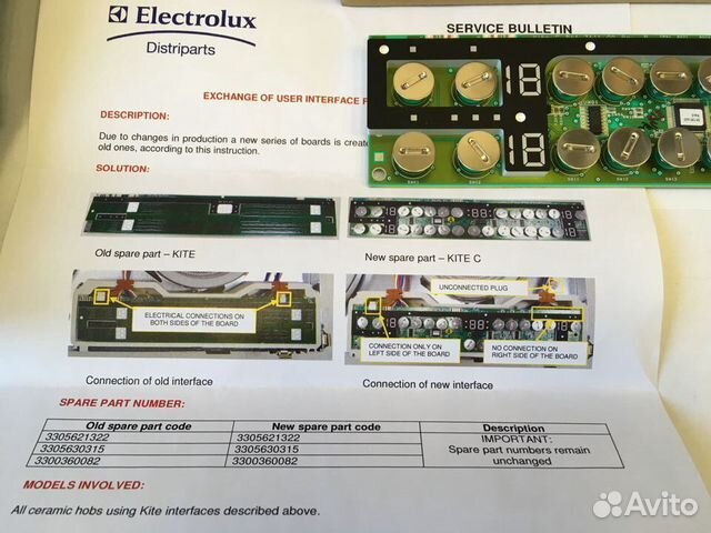 Модуль управления для плит electrolux 3300360082