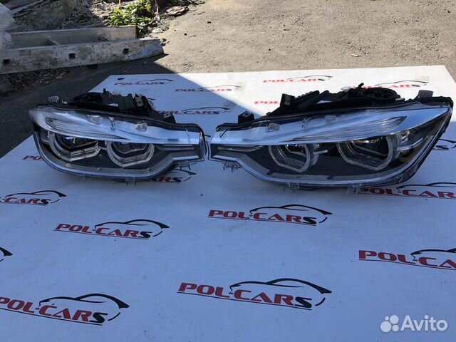 BMW F30 фары с галогена на Full Led новые в сборе
