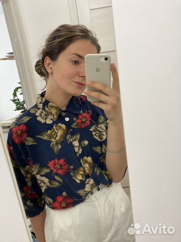 Гавайская рубашка шелк