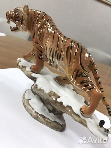 Тигр керамическая скульптура