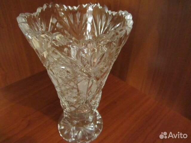 Ваза хрустальная новая (СССР)