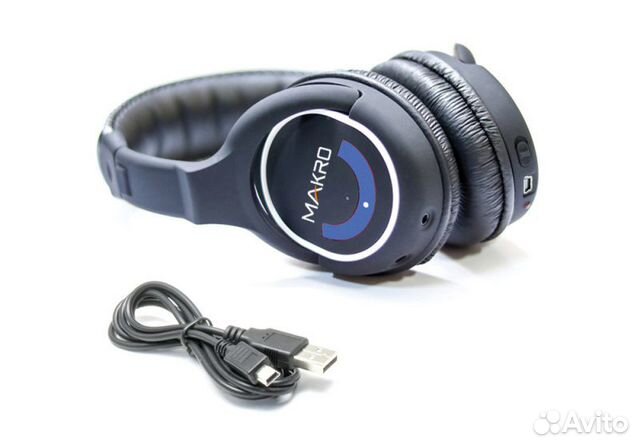 Наушники беспроводные makro 2,4 кГц blue Edition