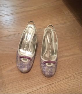 Туфли женские открытые, светло-сиреневые, 36 разме