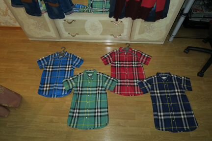 Burberry рубашки 10-12 лет оригинал