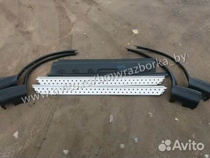 Комплект алюминиевых порогов BMW X5 E53 бмв Х5 Е53