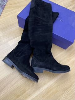 Замшевые ботфорты stuart weitzman