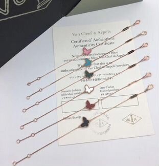 Коллекция Van Cleef мини: серьги, кулон, браслет