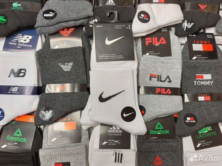 Носки Nike Adidas Puma Reebok