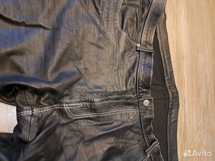 Брюки кожаные